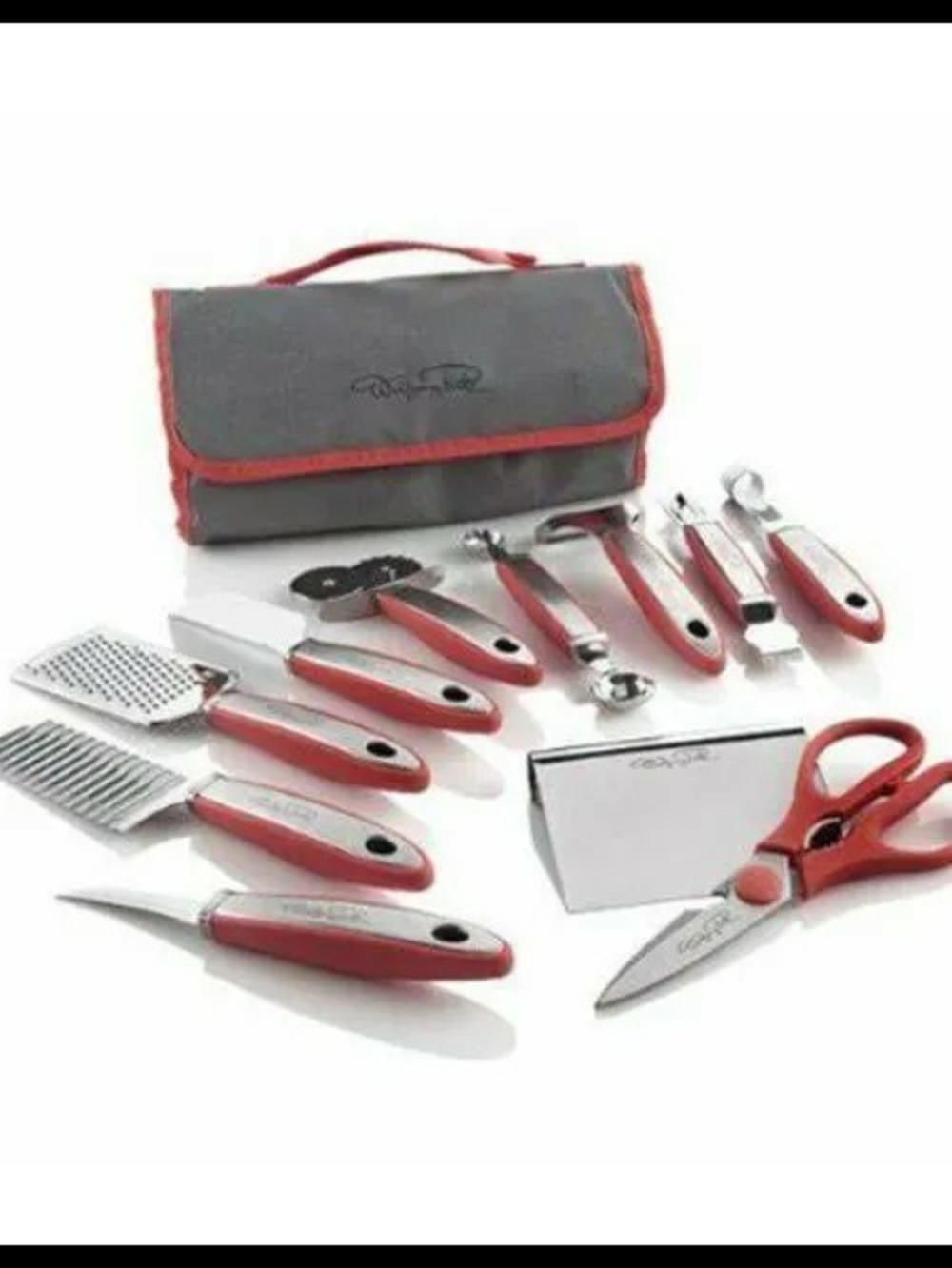 Wolfgang Puck 12-Piece Prep & Garnish Set Red